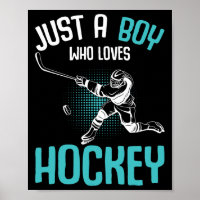 Nur ein Junge, der Hockeyspieler Eishockey Kinder