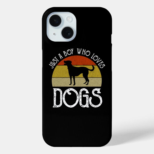 Nur ein Junge, der Hunde liebt Case-Mate iPhone Hülle (Rückseite)