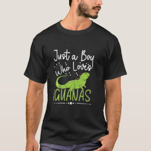 Nur ein Junge, der Iguanas-Herpetologe Reptile Lie T-Shirt