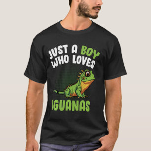 Nur ein Junge, der Iguanas Liebe Men Lizard Herpet T-Shirt