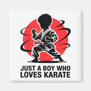 Nur ein Junge, der Karate Martial Arts Karate Lo l Magnet