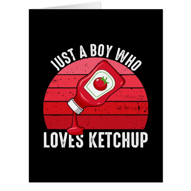 Nur ein Junge, der Ketchup Lieben (Vorderseite)