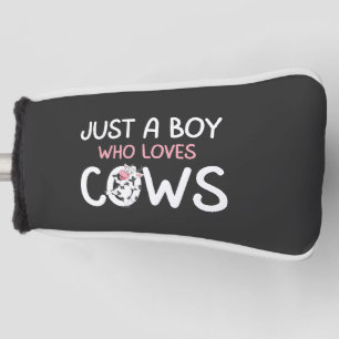 Nur ein Junge, der Kühe liebt Süße Kuhfarm Golf Headcover