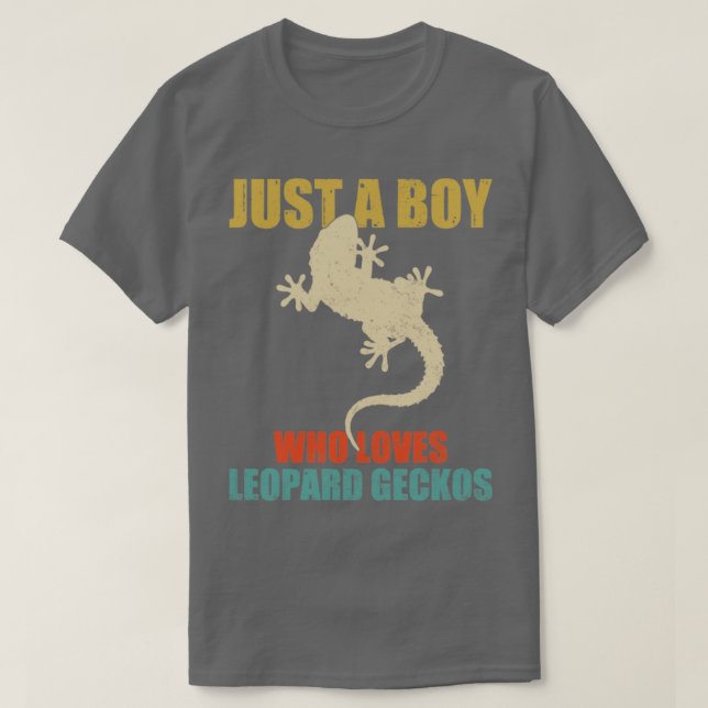 Nur ein Junge, der Leopard Geckos Liebe T-Shirt (Design vorne)