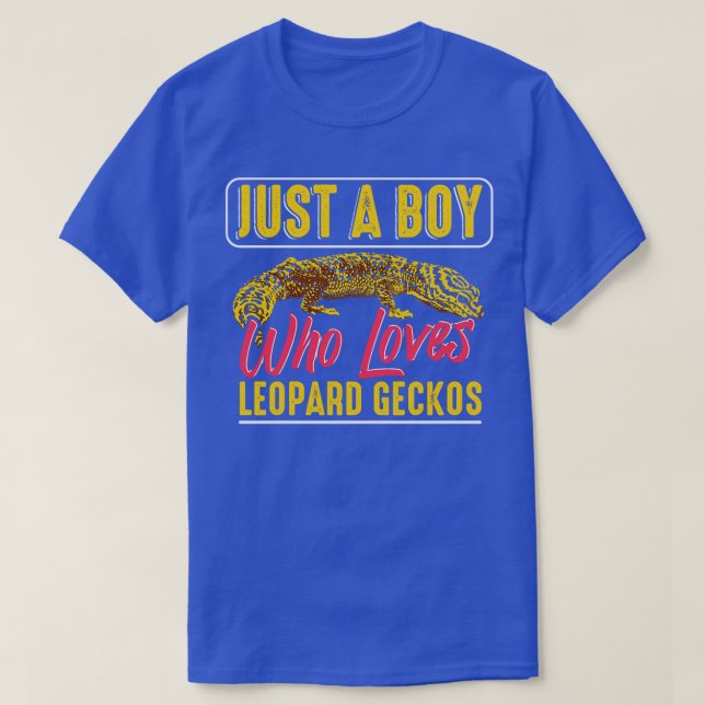 Nur ein Junge, der Leopard Geckos Liebe T-Shirt (Design vorne)