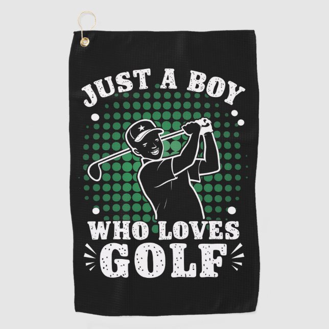 Nur ein Junge, der Liebe Golf Club Golfer Golfspie Golfhandtuch (Vorderseite)