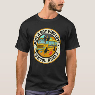Nur ein Junge, der Liebe Schule fährt Niedlichen B T-Shirt