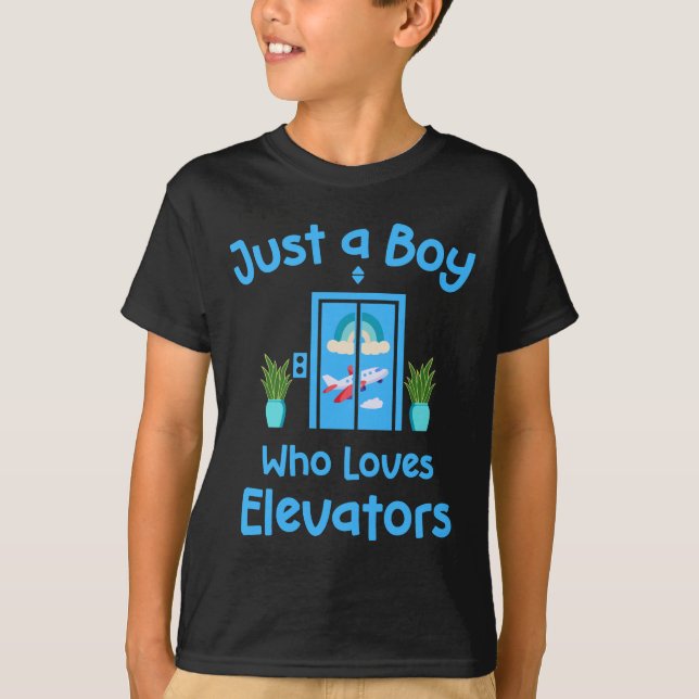 Nur ein Junge, der Lieben Aufzüge Niedlich abgelen T-Shirt (Vorderseite)