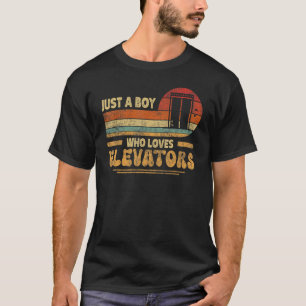 Nur ein Junge, der Lieben Aufzüge Retro Aufzug Rid T-Shirt