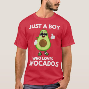 Nur ein Junge, der Lieben Avocados lustige Vegane  T-Shirt