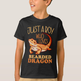 Nur ein Junge, der Lieben Bartete Drache T-Shirt