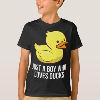 Nur ein Junge, der Lieben Ducks Rubber Duck T-Shirt