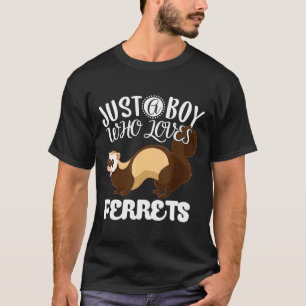 Nur ein Junge, der Lieben Frettchen Kinderkind mac T-Shirt