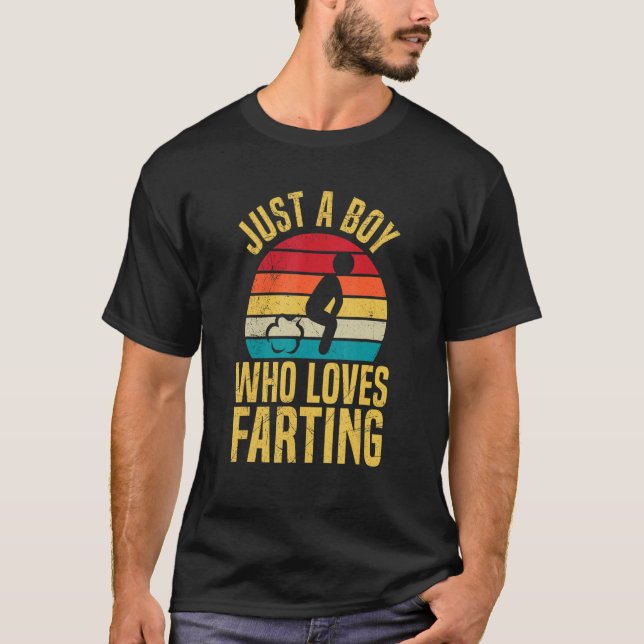 Nur ein Junge, der Lieben für einen Farberschwänze T-Shirt (Vorderseite)