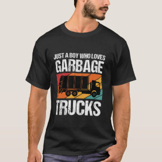 Nur ein Junge, der Lieben Garbage Trucks T-Shirt G