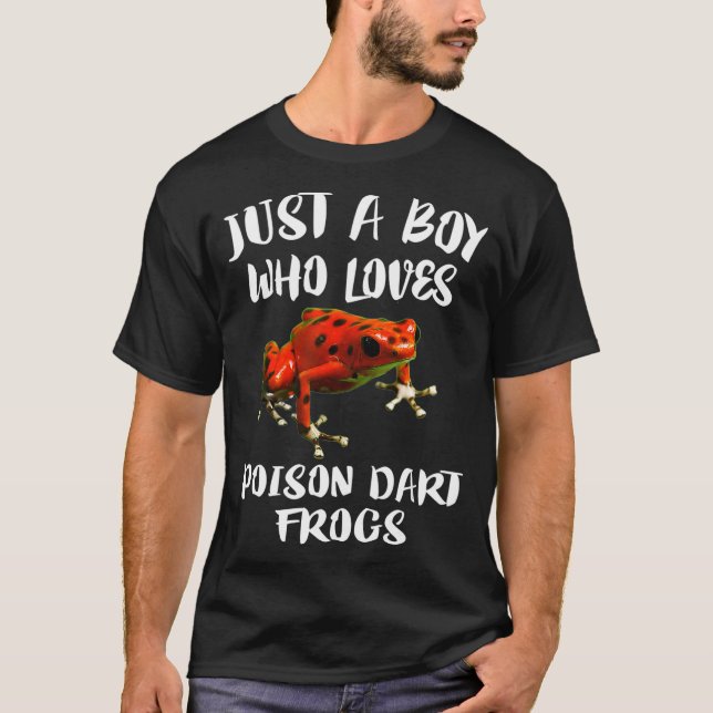 Nur ein Junge, der Lieben Gift-Frösche-Geschenk ma T-Shirt (Vorderseite)