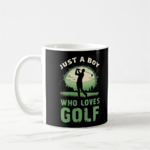 Nur ein Junge, der Lieben Golf Club Golfer Golfspi Kaffeetasse