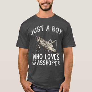 Nur ein Junge, der Lieben Grasshopper T-Shirt