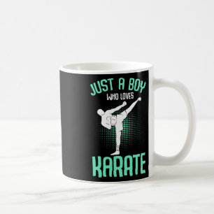 Nur ein Junge, der Lieben Karate Kinder Jungs Kara Kaffeetasse