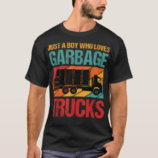 Nur ein Junge, der Lieben Müll LKW-Kleidung T-Shirt