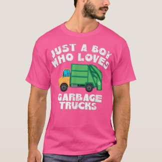 Nur ein Junge, der Lieben Müll LKWs Jungs Kinder J T-Shirt