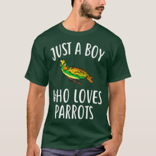 Nur ein Junge, der Lieben PARROTS Funny PARROT T-Shirt