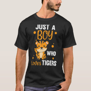 Nur ein Junge, der Lieben Tiger süße Tiere Tiger T-Shirt
