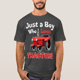 Nur ein Junge, der Lieben Traktoren Bauer Cool Far T-Shirt