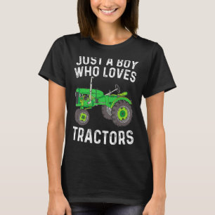 Nur ein Junge, der Lieben Traktoren Funny Traktor T-Shirt