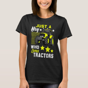 Nur ein Junge, der Lieben Traktoren Traktor Farm K T-Shirt