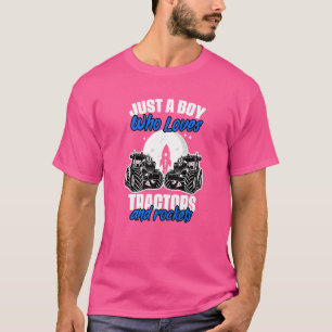 Nur ein Junge, der Lieben Traktoren und Raketen T-Shirt