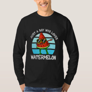 Nur ein Junge, der Lieben Watermelon Obst T-Shirt