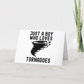 Nur ein Junge, der Lieben witzige Kinder tornados  Dankeskarte