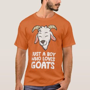Nur ein Junge, der Lieben Ziegen Funny Goats Bauer T-Shirt