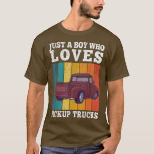 Nur ein Junge, der Lieferwagen Lieben LKWs Kids Ju T-Shirt