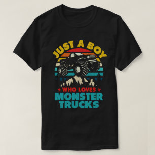 Nur ein Junge, der Monster-LKW für Kleinkind Ki Li T-Shirt