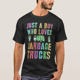 Nur ein Junge, der Mülltransporter auf dem Planete T-Shirt