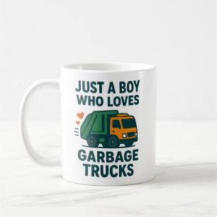Nur ein Junge, der Müllwagen liebt Kinder Kaffeetasse