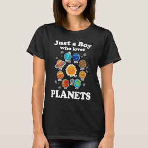 Nur ein Junge, der Planeten und das Sonnensystem R T-Shirt
