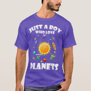 Nur ein Junge, der Planeten und Solaranlagen Liebe T-Shirt