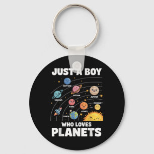Nur ein Junge, der Planets Solar System Science Li Schlüsselanhänger