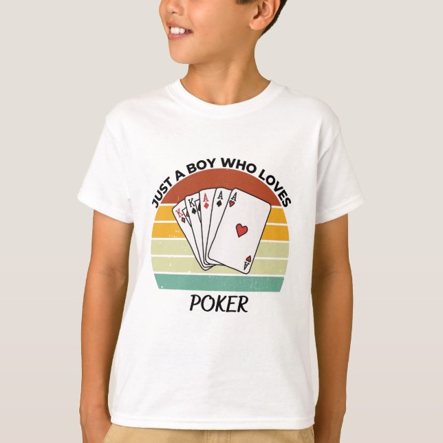 Nur ein Junge, der Poker Liebe T-Shirt (Vorderseite)