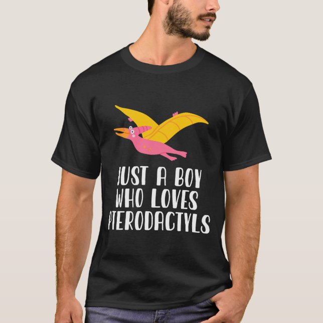 Nur ein Junge, der Pterodaktylen Liebe T-Shirt (Vorderseite)