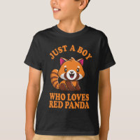 Nur ein Junge, der Red Panda Lieben
