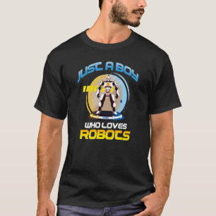 Nur ein Junge, der Roboter Liebe Design T-Shirt