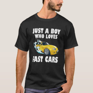Nur ein Junge, der schnelle Autos Liebe Kinderwage T-Shirt