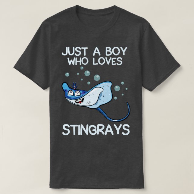 Nur ein Junge, der Stingrochen Liebe T-Shirt (Design vorne)