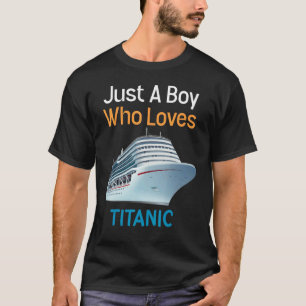 Nur ein Junge, der Titanic Titanic 1 liebt T-Shirt