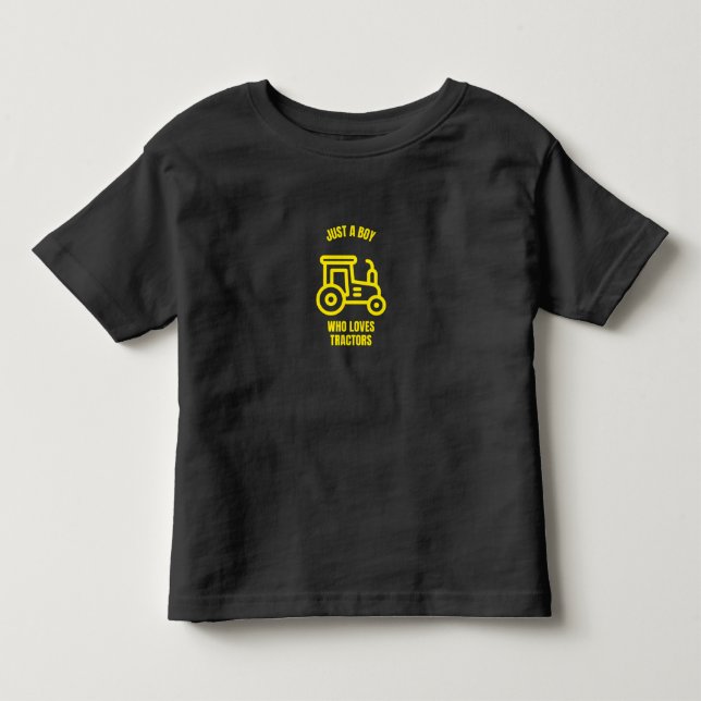 Nur ein Junge, der Traktoren lustigen Bauer Liebe Kleinkind T-shirt (Vorderseite)