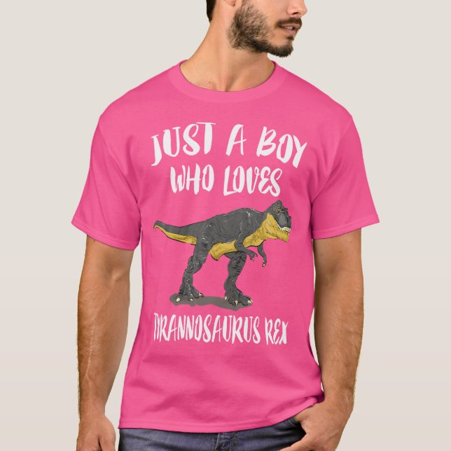 Nur ein Junge, der Tyrannosaurus Rex Dinosaurier L T-Shirt (Vorderseite)